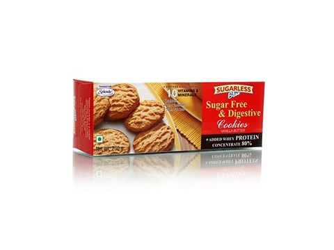 Sugarless Bliss Sugar Free & Digestive Cookies - Vanilla Butter, 200 g