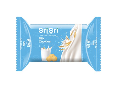 Sri Sri Tattva Milk Cookies - Teatime Snack, Baked, 50 g