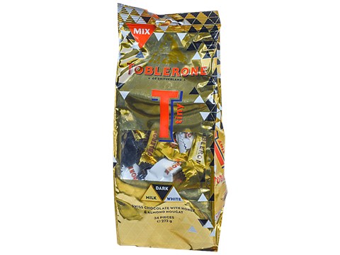 Toblerone Tiny Swiss Mixed Chocolate - Honey & Almond Nougat, 272 g