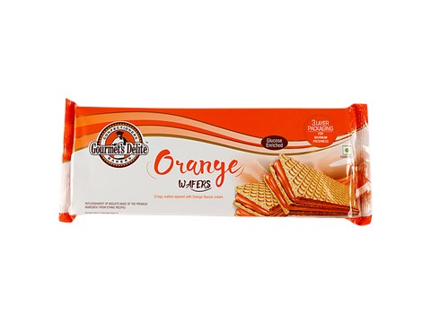 Gourmets Delite  Gourmets Delite  Wafers - Orange 75 gm Pouch, 75 g