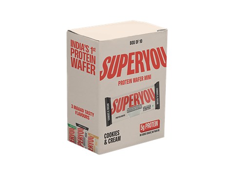 Superyou Cookies & Cream 5g Protein Wafer Mini, 20 g