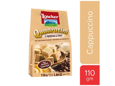 Loacker Quadratini Cappuccino, 110 g
