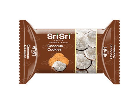 Sri Sri Tattva Coconut Cookies - Teatime Snack, For Diet Conscious, 50 g