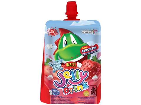 Inaco Strawberry Jelly Drink, 120 g