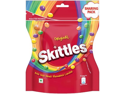 Skittles Bite Size Fruit Flavoured Candies - Original, 90 g