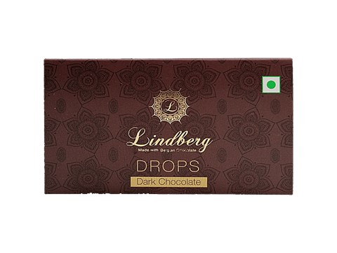 Lindberg Drops Dark Chocolate - Made with Belgian Chocolate, 50 g