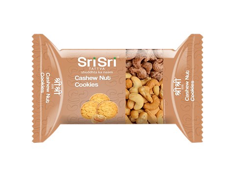 Sri Sri Tattva Cashew Nut Cookies - Teatime Snack, For Diet Conscious, 50 g