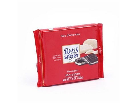 Ritter Sport Chocolate - Made with Finest Marzipan, 100 g