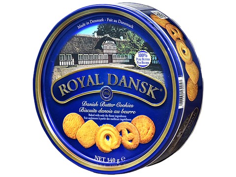 Royal Dansk Butter Cookies Danish Butter Cookies - 100% Pure, 340 g