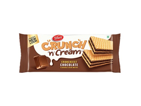 Tiffany Cream Wafers - Chocolate Flavored, 65 g