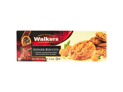 Walkers Walker Ginger Stem Biscuit, 150 g
