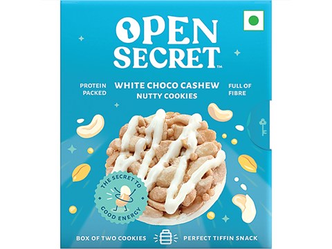 Open Secret White Chocolate Cashew Nutty Cookies, 25 g
