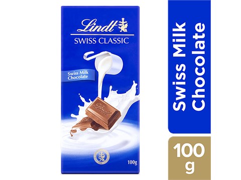 Lindt Swiss Classic Milk Chocolate, 100 g