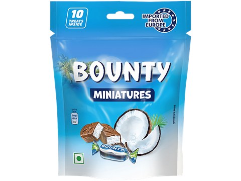 Bounty Miniatures Coconut Bars, 100 g