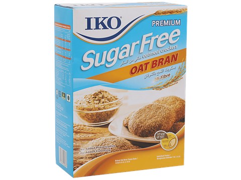 IKO Sugar Free Oatmeal Crackers - Oat Bran, 200 g