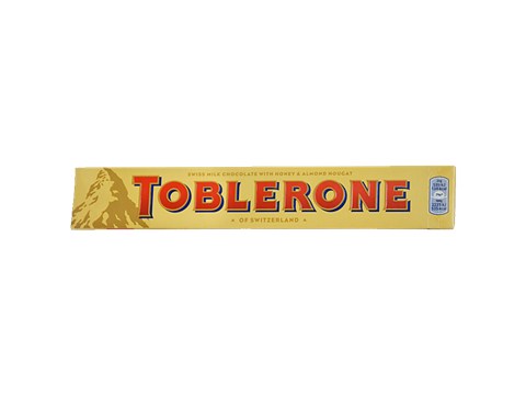 Toblerone Swiss Milk Chocolate - With Honey & Almond Nougat, 100 g