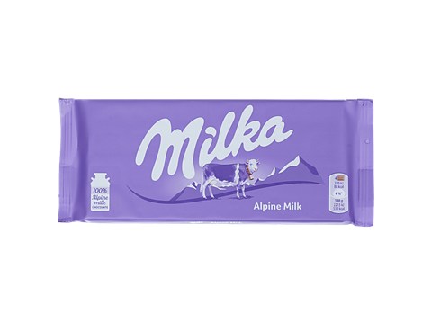 Milka Alpine Milk Chocolate Bar, 100 g