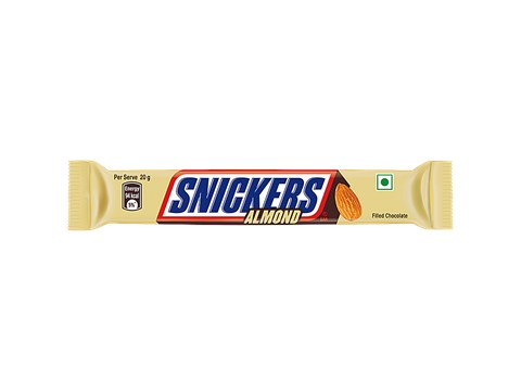 Snickers Almond Filled Chocolate Bar, 22 g