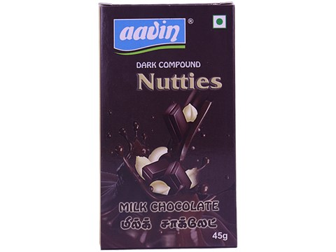 Aavin Dark Compound Nutties Milk Chocolate, 45 g