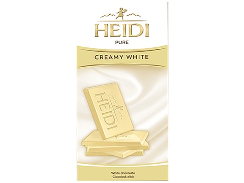 Heidi Pure Chocolate - Creamy White, 80 g