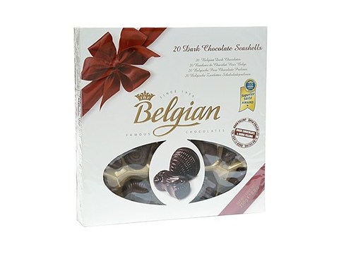 The Belgian Dark Chocolate Seashells, 250 g
