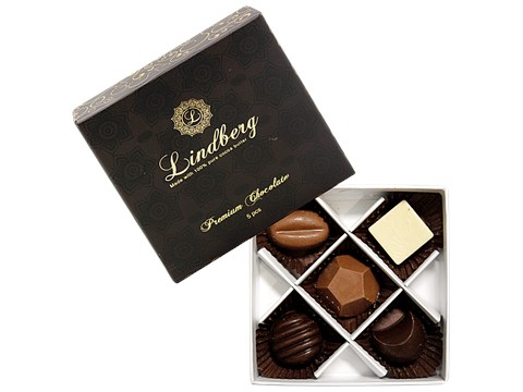 Lindberg Assorted Chocolates Gift Box - No Added Sugar, 50 g