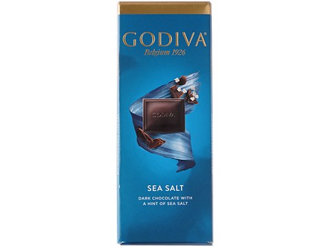 Godiva Sea Salt Dark Chocolate Bar - Rich Flavour, Superior Taste, 90 g