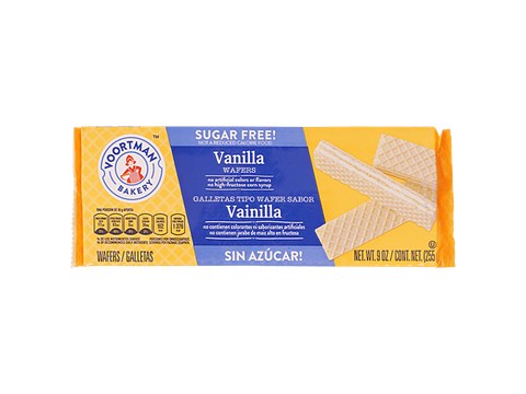 VOORTMAN  Sugar Free Vanilla Wafer, 255 g