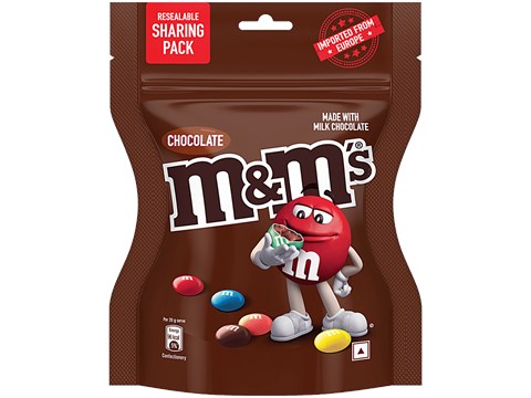 M&Ms Milk Chocolate Candies - Resealable Sharing Pack, 80 g