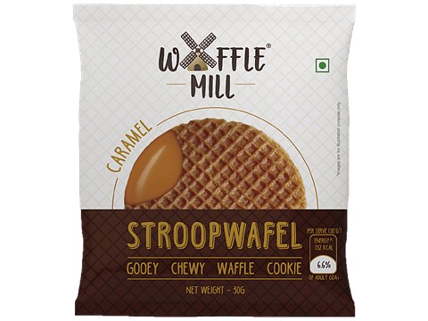 Waffle Mill Stroopwafel Waffle Cookie - Caramel, 30 g