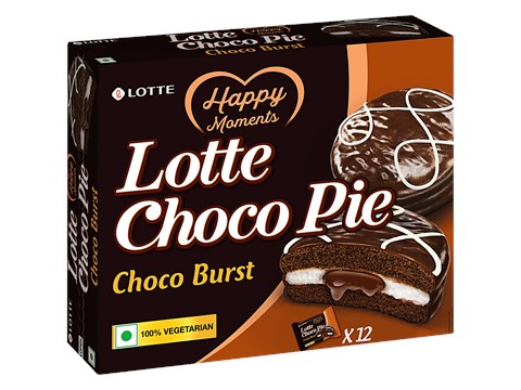 Lotte Choco Pie - Original, With Rich Marshmallow, No Preservatives, 28 g