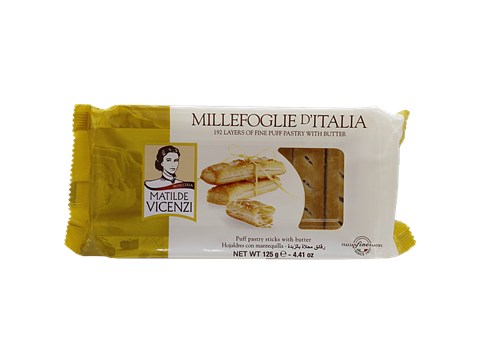 Matilde Vicenzi Puff Pastry Sticks With Butter, 125 g