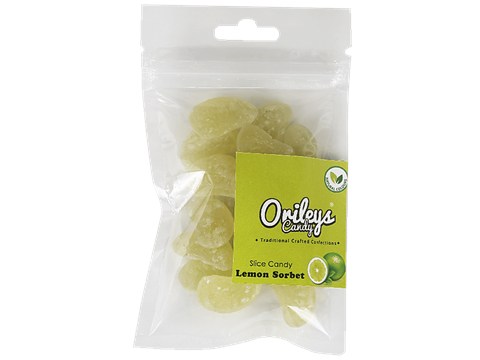Orileys Candy Slice - Lemon Sorbet Flavour, Natural Colours, 75 g