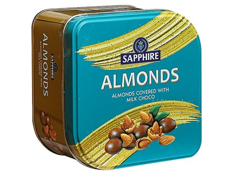 Sapphire  Almonds Covered With Milk Choco, 90 g