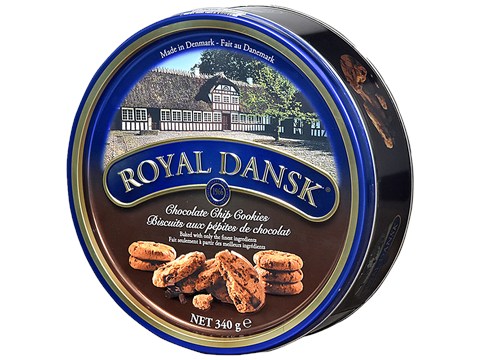 Royal Dansk Chocolate Chip Cookies - Baked With Finest Ingredients, 340 g