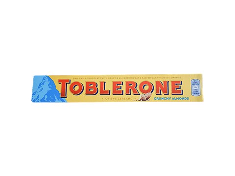 Toblerone Swiss Milk Chocolate - Honey & Almond Nougat, 100 g
