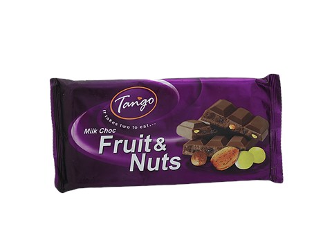 Tango Milk Chocolate - Fruit & Nuts, 140 g