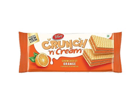 Tiffany Cream Wafers - Orange Flavored, 65 g