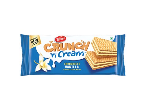 Tiffany Crunch n Cream - Vanilla Cream Wafers, 135 g