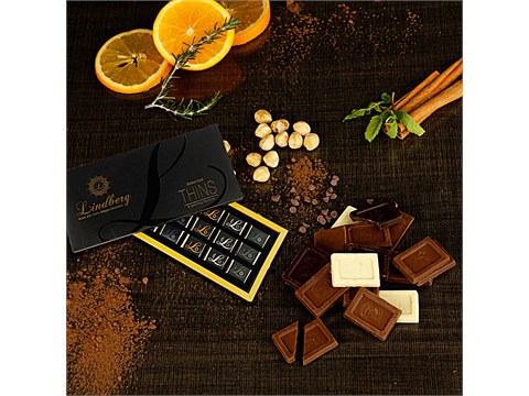 Lindberg Chocolate Thins - Assorted, 80 g