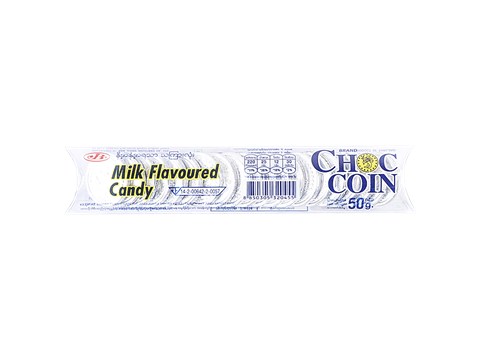 Choc Coin Silver Candy - Milk Flavour, 56 g