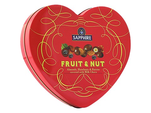 Sapphire  Fruits & Nuts - Almonds, Hazelnuts & Raisins Covered With Milk Choco, 160 g