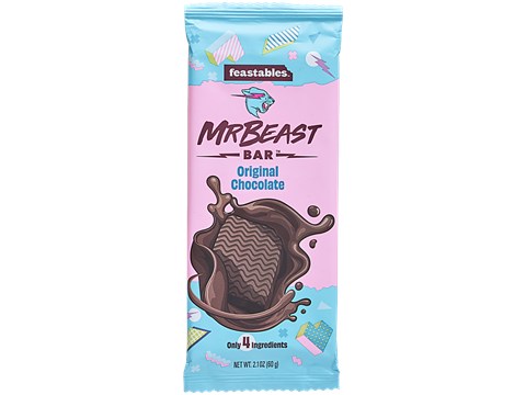 Mr Beast Feastables Original Chocolate Bar, 60 g