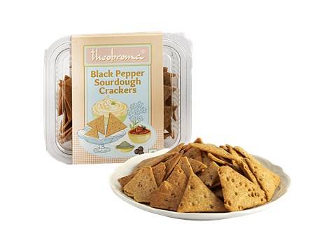 Theobroma Black Pepper Sourdough Crackers, 100 g