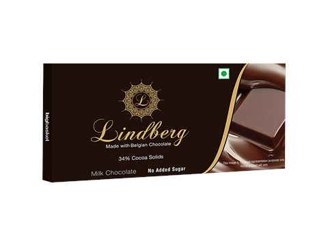 Lindberg Milk Chocolate Bar - Pure Belgian, 45 g
