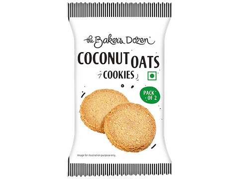 The Baker's Dozen Coconut Oats Cookies, 18 g