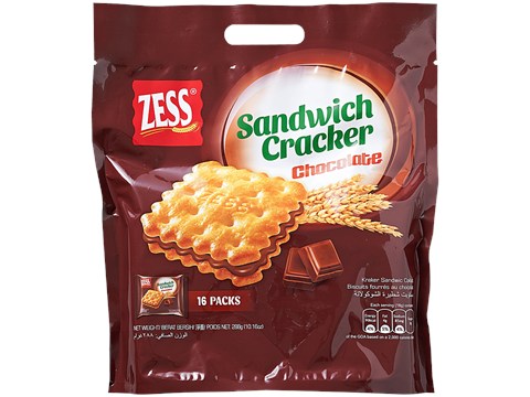 Zess Chocolate Sandwich Cracker, 288 g