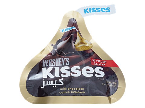Hershey's Kisses Milk Chocolate - Melt In Mouth, Creamy & Delicious, 150 g