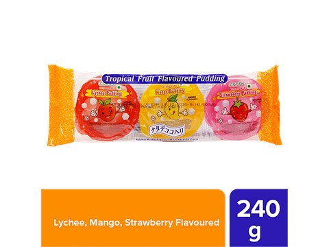 Cocon Tropical Fruit Pudding - Lychee, Mango & Strawberry, 240 g