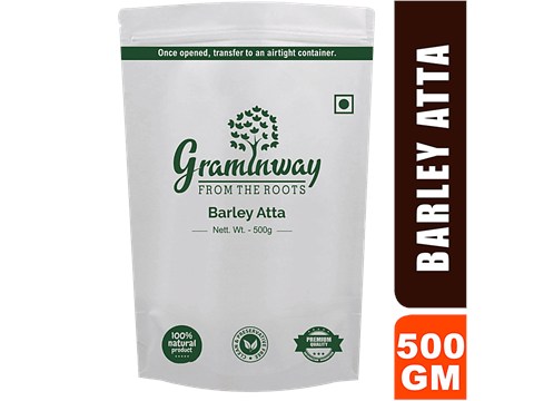 Graminway Barley Atta - Healthy Alternative To Wheat Flour, Helps In Diabetes Management, For Bread, Chapati, 500 g